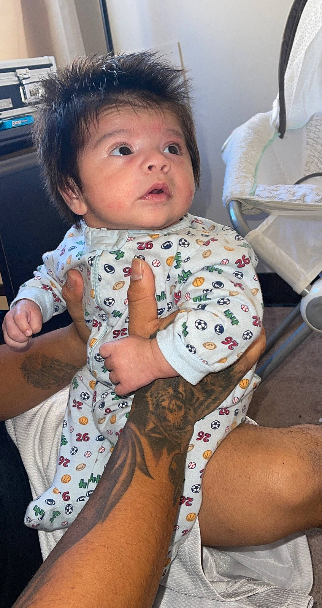 Adrian joined the competition — help win amazing prizes! arm, baby, cheek, child, leg, neck, person, sitting, skin, toddler