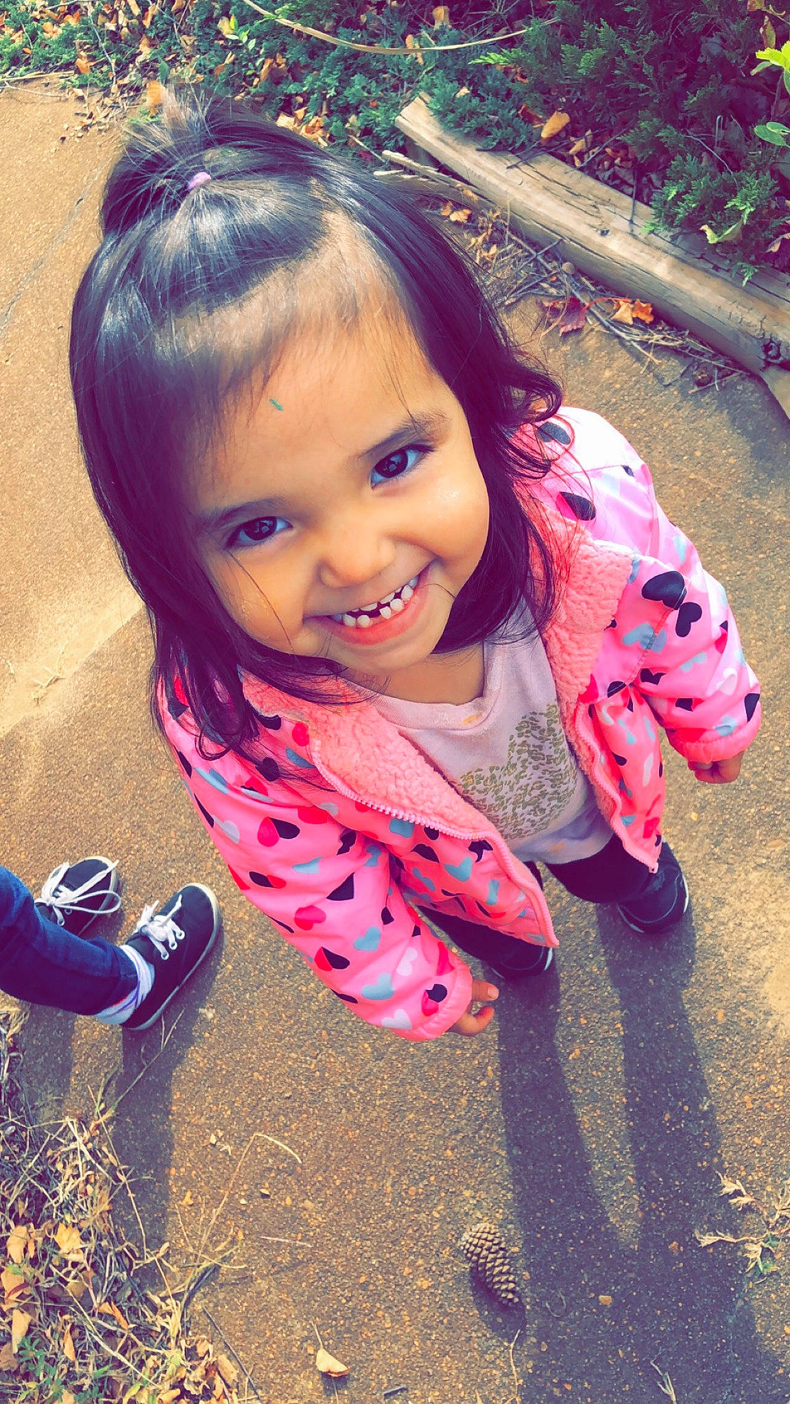 Lilly joined the competition — help win amazing prizes! beauty, cheek, child, cool, eye, face, facial_expression, grass, hair, hairstyle, head, joy, leaf, lip, long_hair, nose, person, pink, play, skin