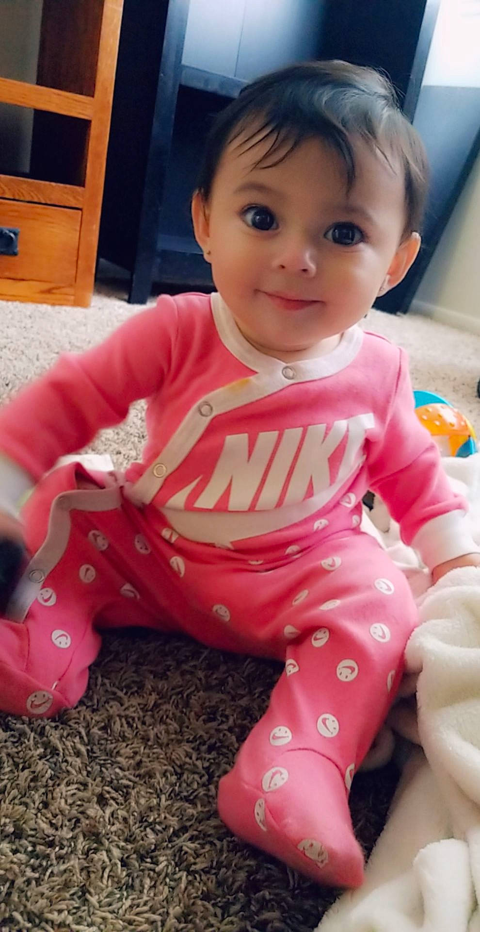 Valencia joined the competition — help win amazing prizes! baby, baby_toddler_clothing, cheek, child, person, pink, play, skin, toddler