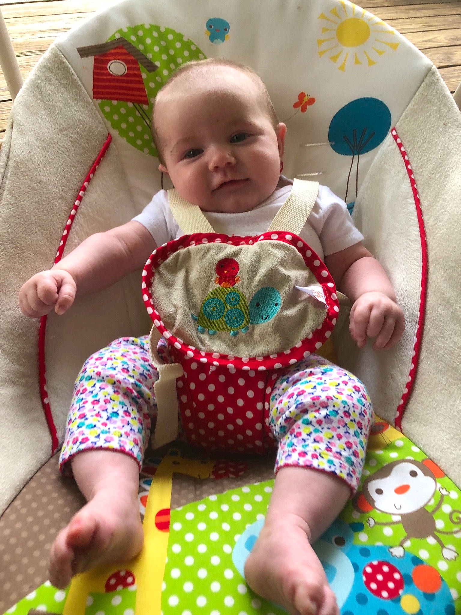 Avaleigh joined the competition — help win amazing prizes! baby, baby_playing_with_toys, baby_products, baby_toddler_clothing, baby_toys, child, pattern, person, play, playmat, product, textile, toddler, toy