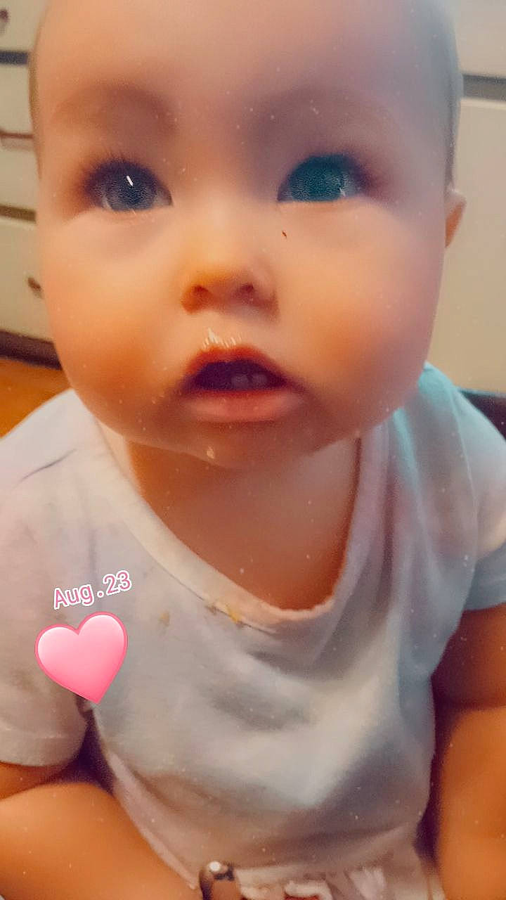 Milia joined the competition — help win amazing prizes! baby, baby_toddler_clothing, balloon, cheek, child, chin, eyelash, fun, happy, lip, mouth, nail, no_expression, nose, person, pink, skin, sleeve, surprise, sweetness