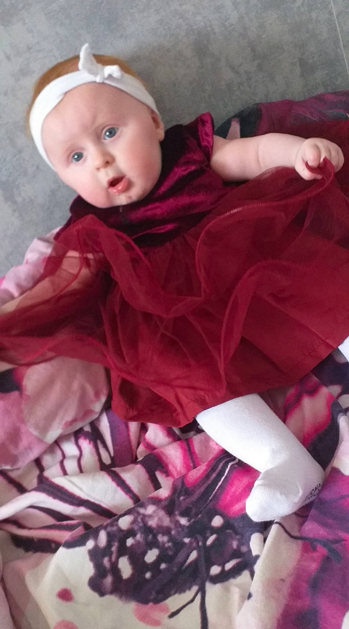 Katalina participe au concours pour gagner de l'argent avec cette photo : baby, child, doll, headwear, magenta, person, pink, product, surprise, textile, toddler