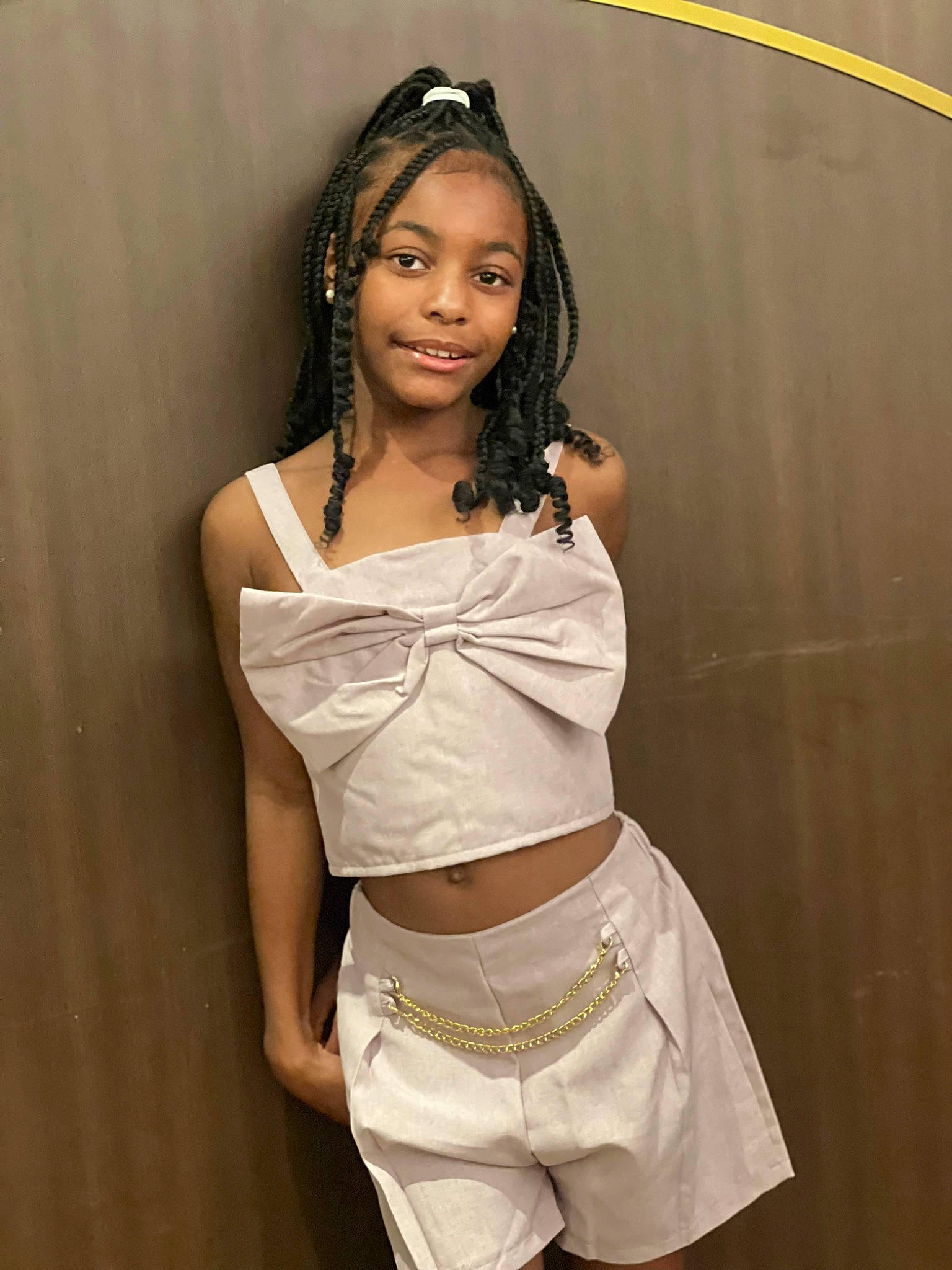 Alivia is registered to the contest to win money with this photo: belt, black_hair, chest, eye, face, fashion_design, fashion_model, flash_photography, glove, hair, head, joy, leg, lingerie, navel, neck, necklace, person, thigh, trunk