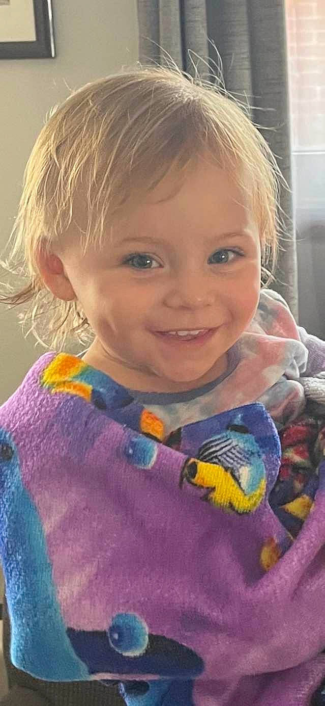 Novalee is registered to the contest to win money with this photo: baby_toddler_clothing, cheek, child, chin, close_up, eye, eyebrow, eyelash, face, facial_expression, fun, happy, iris, joy, lip, mouth, nose, outerwear, person, skin