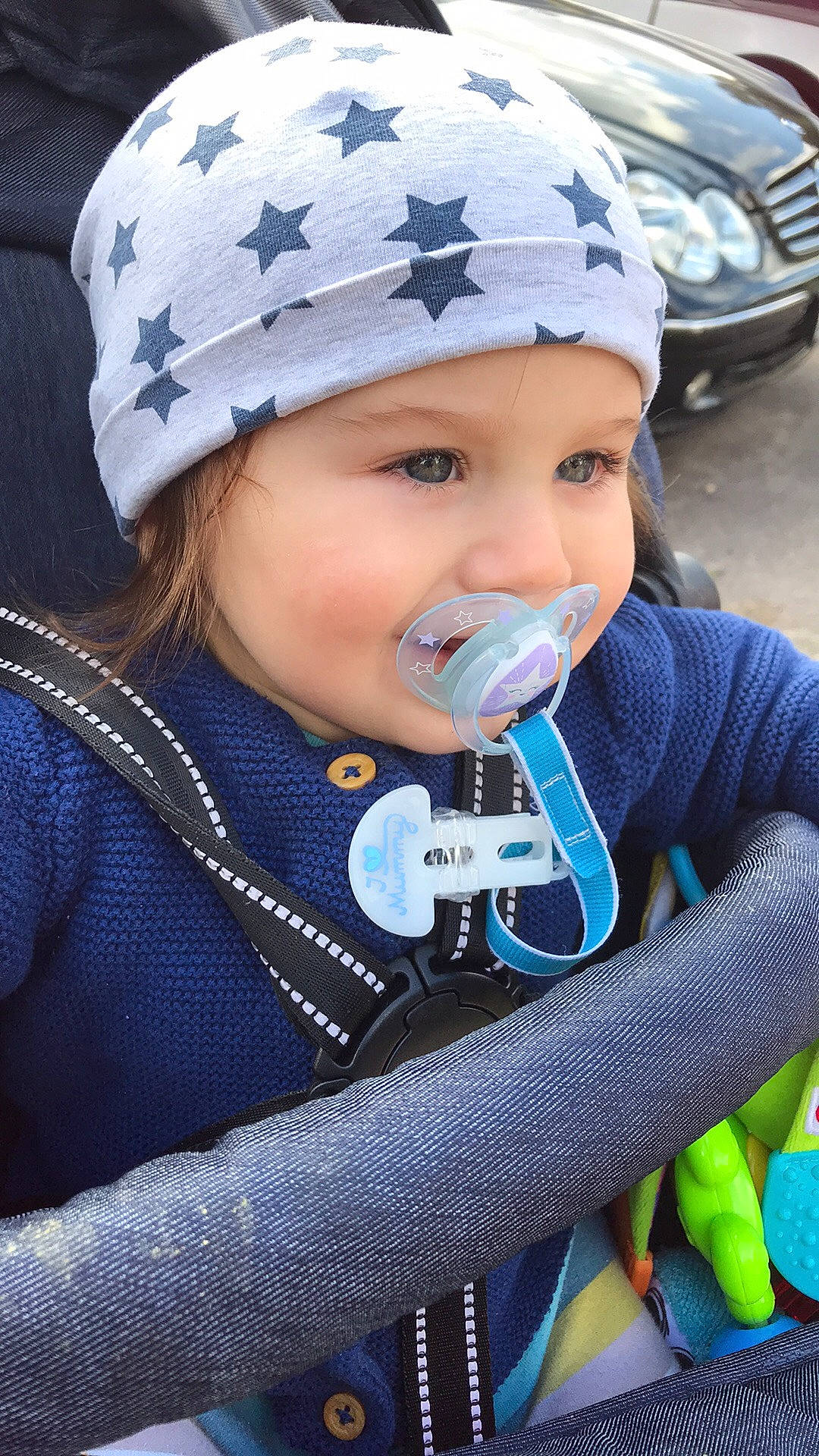 Alexandru is registered to the contest to win money with this photo: baby, bonnet, cap, child, fashion_accessory, headgear, headwear, joy, knit_cap, lip, person, play, product, smile, toddler