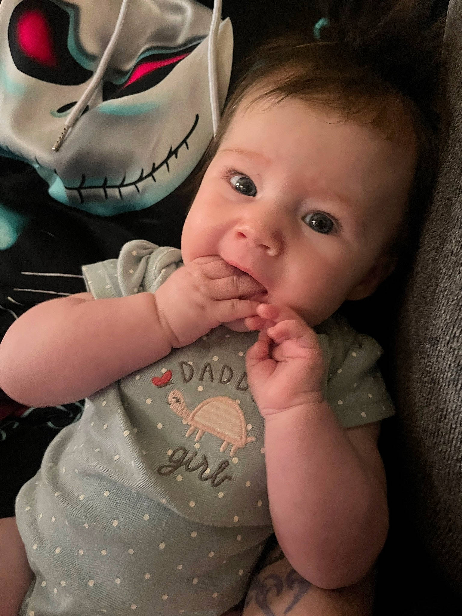 Adalynn joined the competition — help win amazing prizes! arm, baby, baby_toddler_clothing, cheek, cool, eyelash, facial_expression, fun, gesture, happy, iris, lip, mouth, nail, neck, nose, person, skin, sleeve, thumb