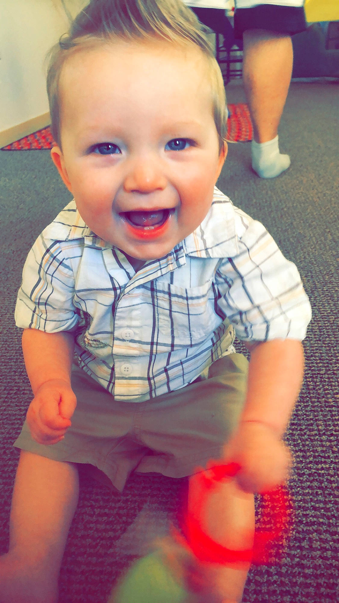 Kaisen joined the competition — help win amazing prizes! baby, cheek, child, chin, eye, face, facial_expression, forehead, fun, head, iris, joy, lip, mouth, nose, people, person, play, skin, smile