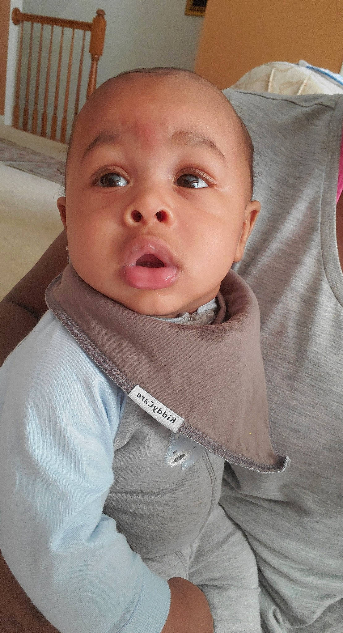 Trenton is registered to the contest to win money with this photo: baby, cheek, child, chin, eye, face, facial_expression, forehead, head, lip, mouth, nose, person, skin, smile, toddler