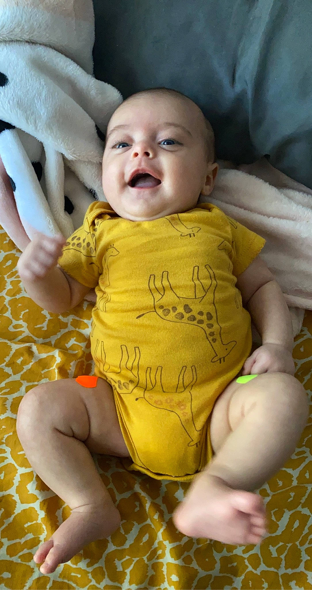 Carmen is registered to the contest to win money with this photo: baby_toddler_clothing, cheek, comfort, eye, face, facial_expression, finger, hand, happy, head, leg, mouth, neck, organ, person, skin, sleeve, smile, stomach, textile
