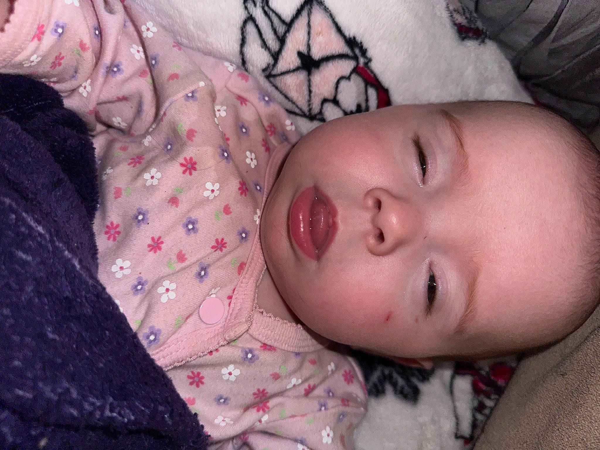 Aunya joined the competition — help win amazing prizes! baby, baby_toddler_clothing, bedtime, cheek, child, comfort, eyelash, iris, linens, lip, mouth, nap, nose, pattern, person, pink, room, skin, sleep, sleeve