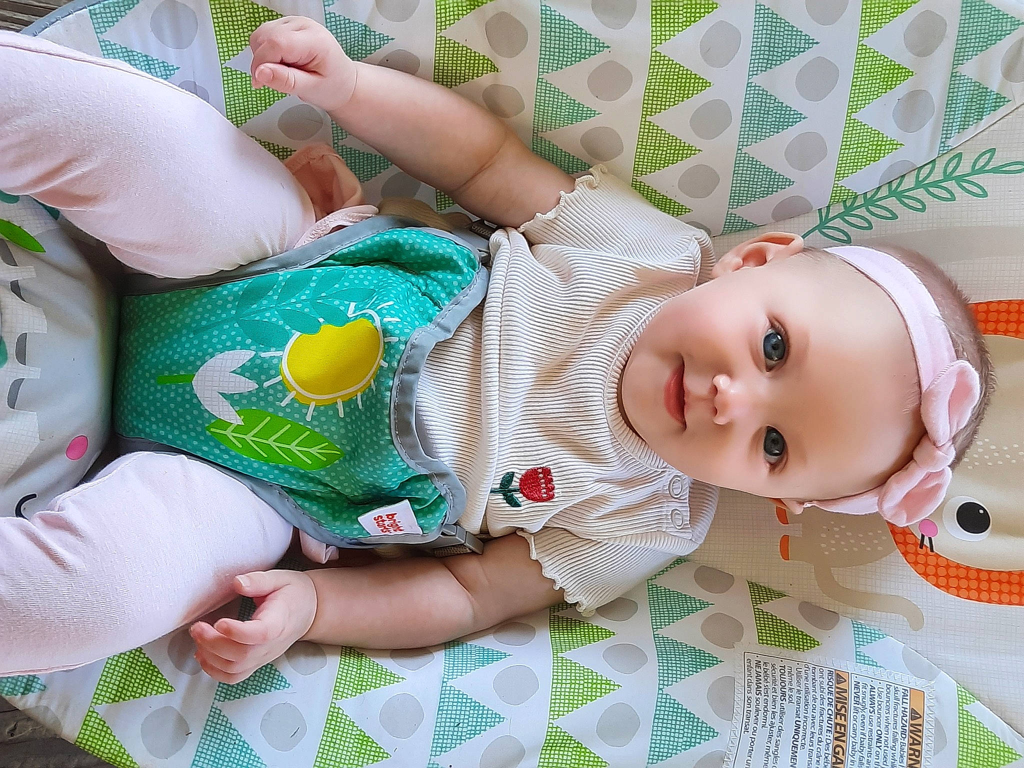 Hazel joined the competition — help win amazing prizes! arm, baby, baby_products, baby_safety, baby_toddler_clothing, baby_toys, child, comfort, grass, green, hand, head, joy, linens, pattern, person, skin, sleeve, textile, toddler