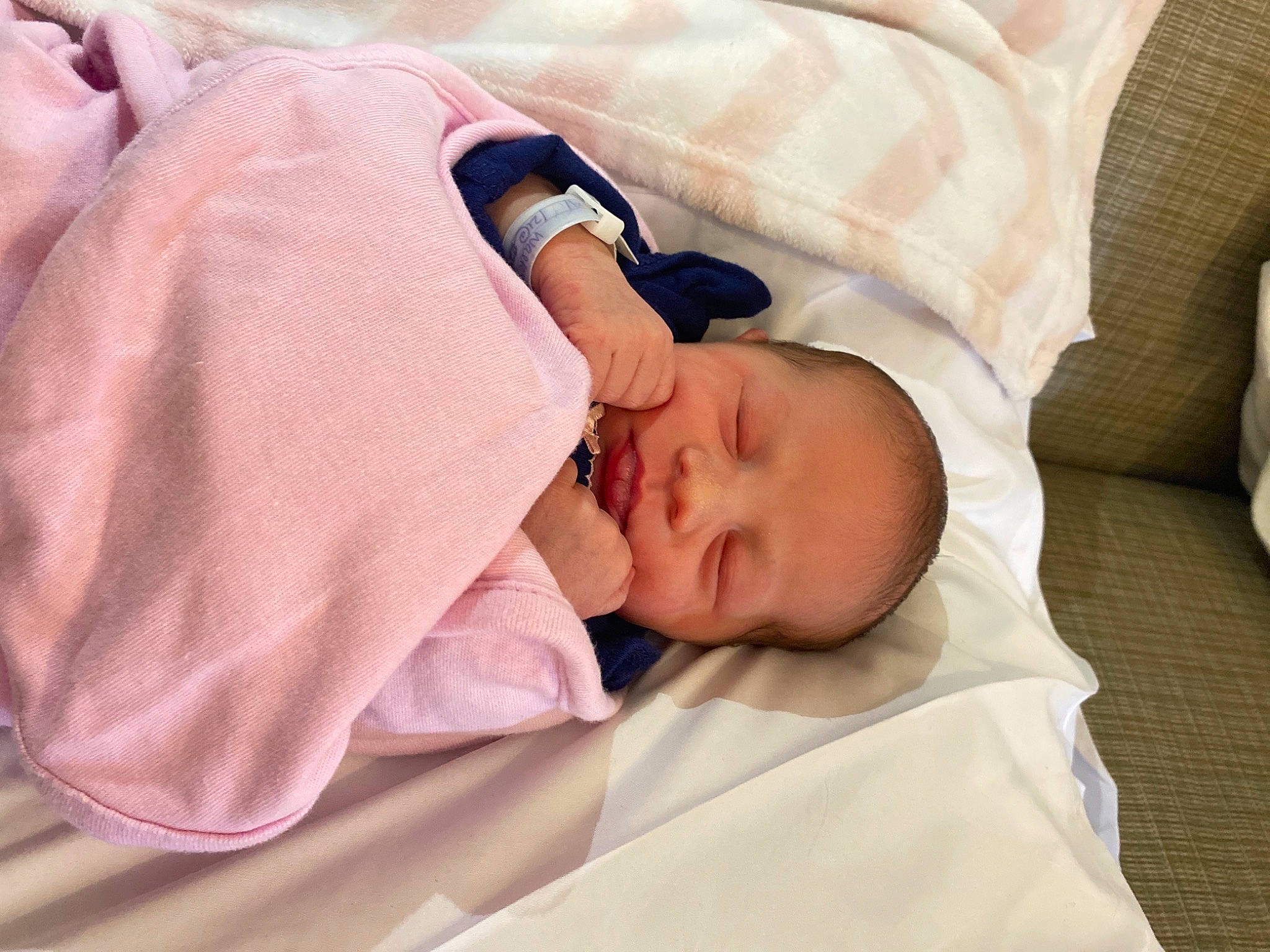 Briella joined the competition — help win amazing prizes! baby, baby_products, baby_sleeping, baby_toddler_clothing, bedtime, cheek, child, comfort, event, eyelash, linens, nap, pattern, person, room, skin, sleep, thumb, toddler