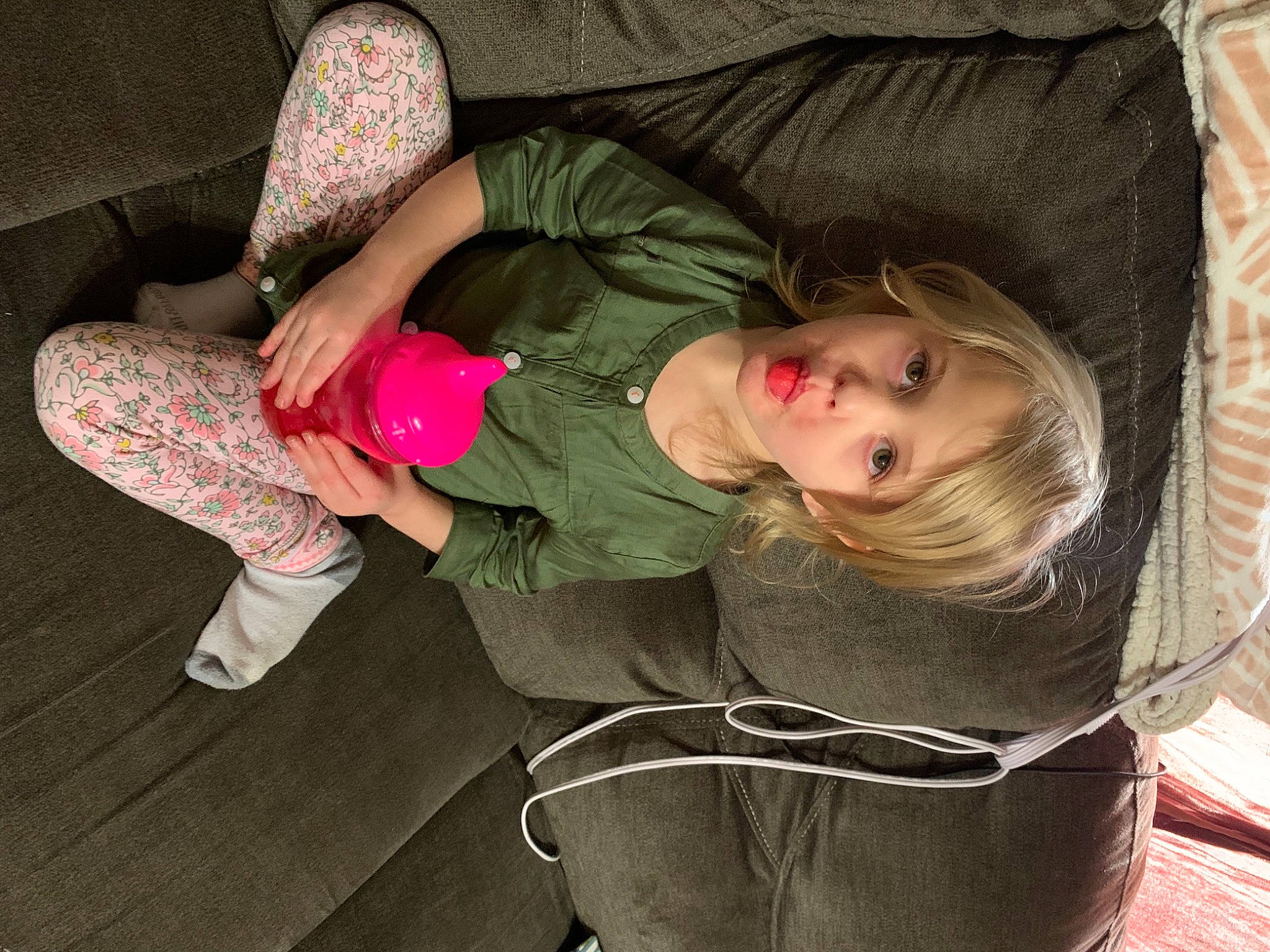 Brielle joined the competition — help win amazing prizes! baby_toddler_clothing, comfort, foot, person, pink, sock, sun_hat