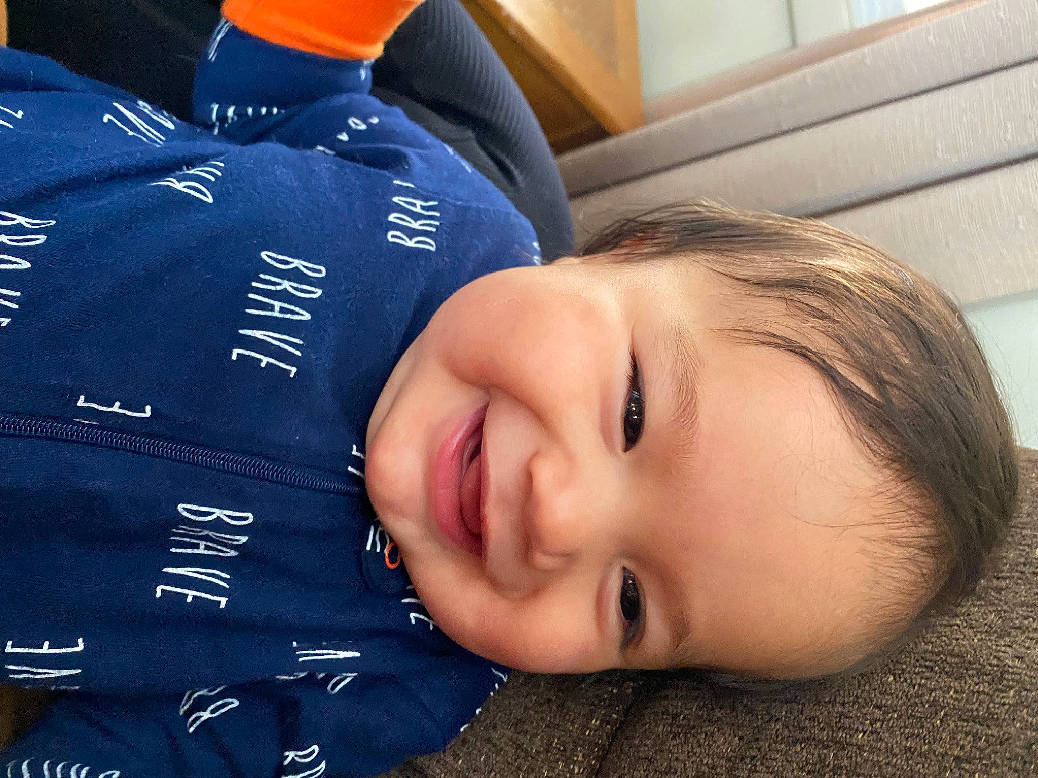 Koah is registered to the contest to win money with this photo: cheek, child, comfort, electric_blue, eyebrow, eyelash, font, happy, joy, mammal, nose, person, plant, portrait_photography, sleeve, smile, toddler, travel, tree