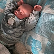 Azekiel joined the competition — help win amazing prizes! baby, bed, blanket, blue, child, clothing, comfort, cozy, cute, infant, pattern, peaceful, penguin, portrait, rest, sleeping, soft, toddler, warm, white