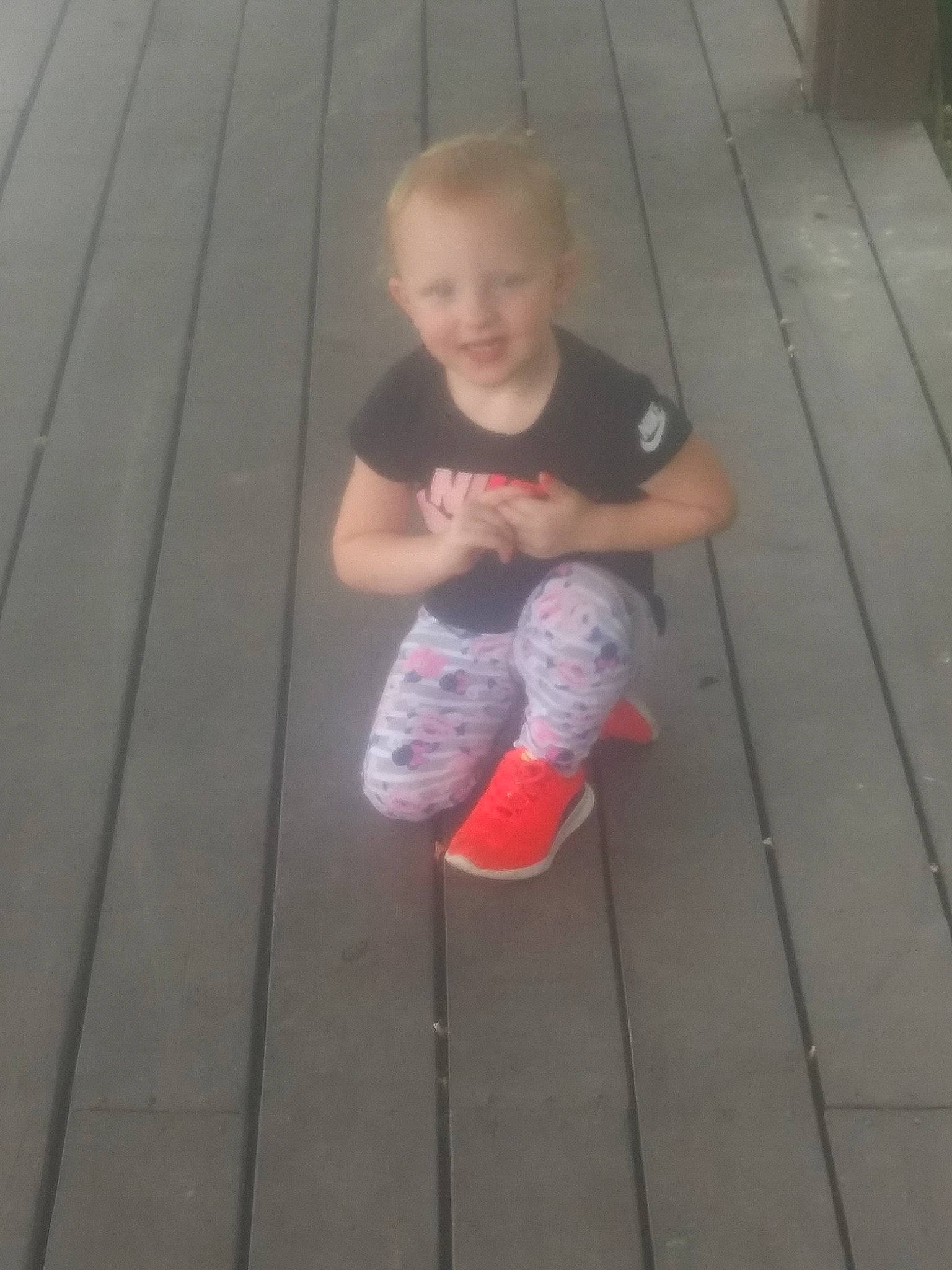 Hayven joined the competition — help win amazing prizes! ankle, child, floor, foot, footwear, leg, person, play, shoe, toddler