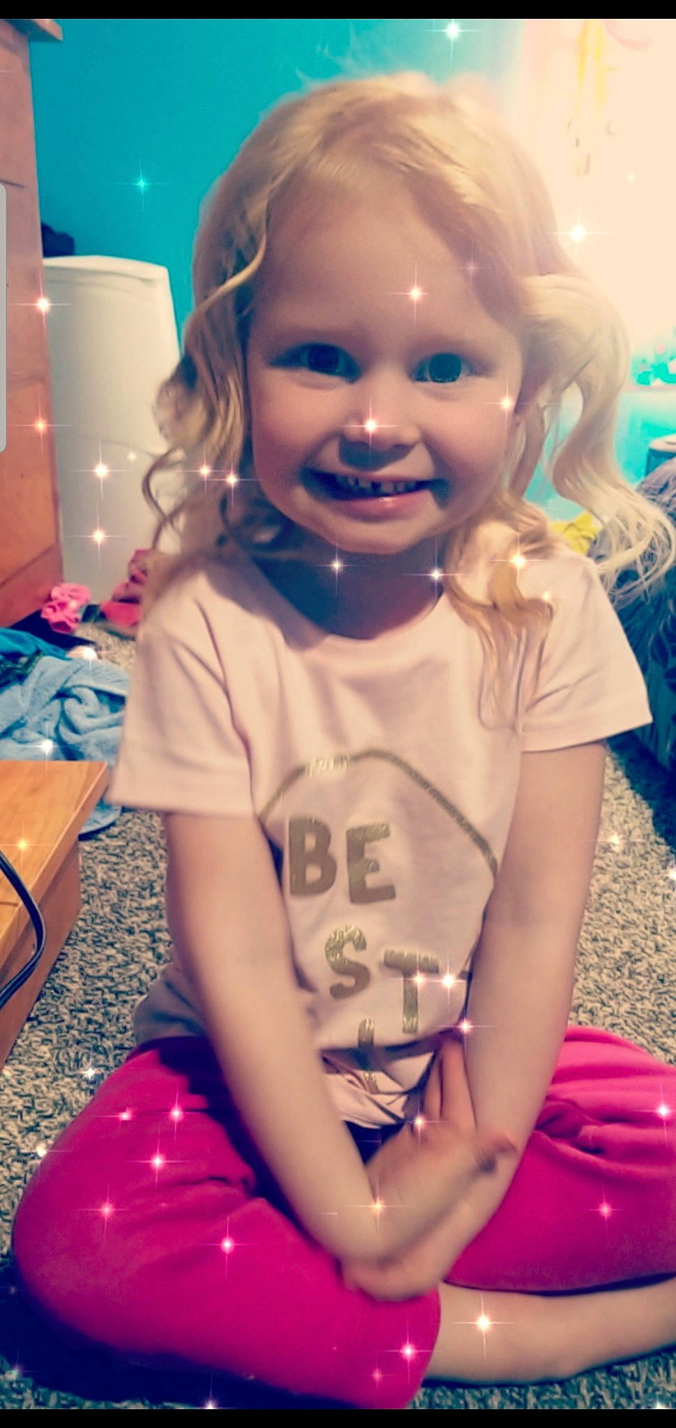 Kierra joined the competition — help win amazing prizes! blond, cheek, child, cool, eye, face, facial_expression, fun, hair, happy, head, joy, lip, mouth, nose, person, pink, play, skin, smile