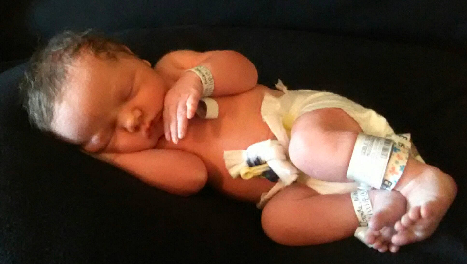 Kaelyn joined the competition — help win amazing prizes! arm, child, ear, finger, hand, infant, mouth, person, product, thumb