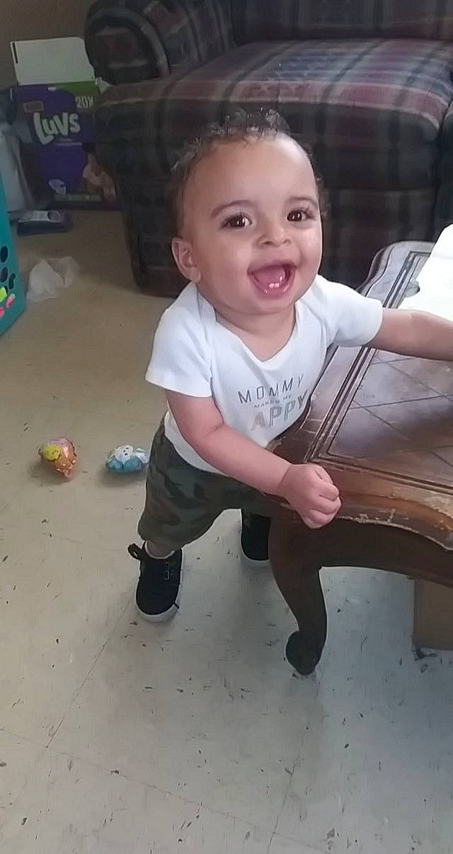 Braydon joined the competition — help win amazing prizes! baby, cheek, child, eye, face, fun, head, leg, nose, person, play, sitting, skin, smile, toddler