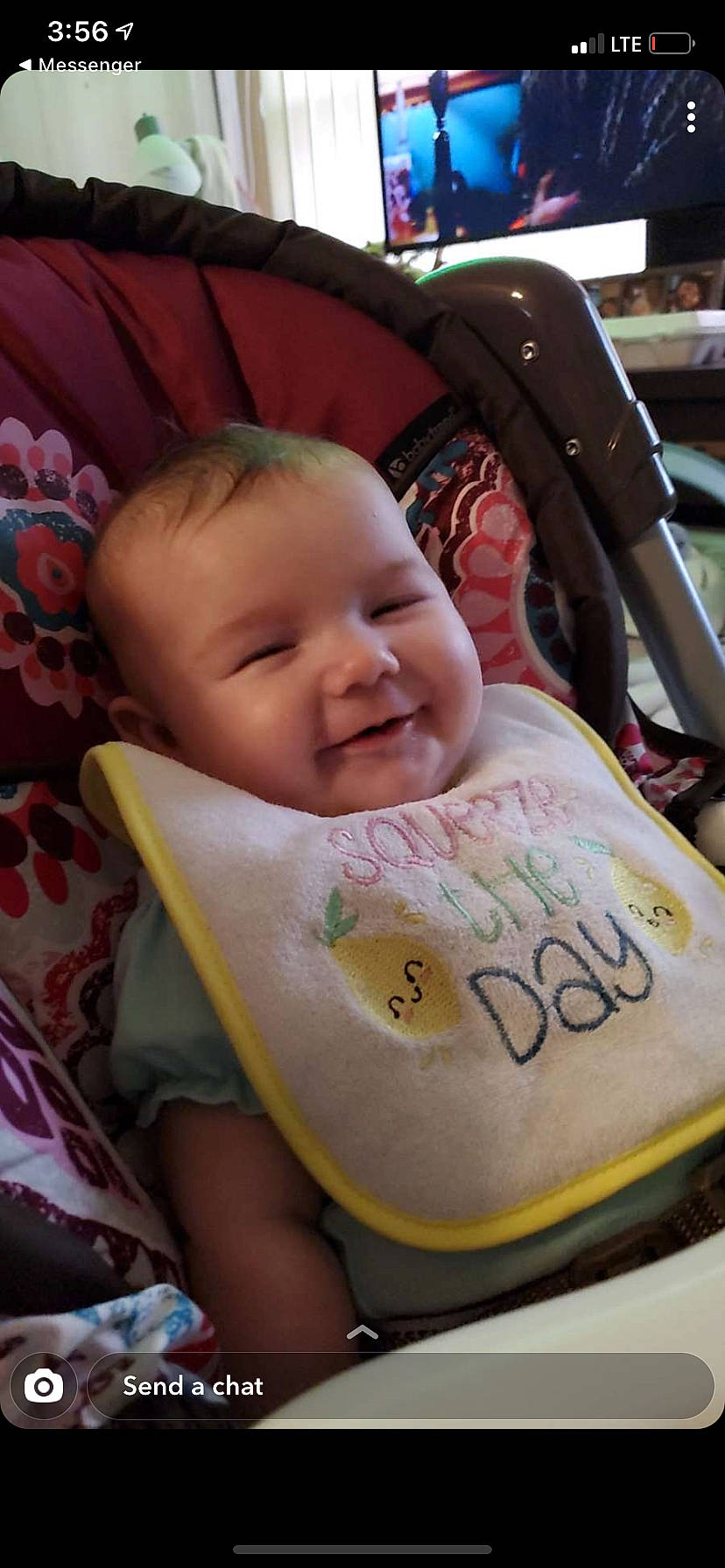 Gracelynne joined the competition — help win amazing prizes! baby, baby_carriage, baby_products, baby_toddler_clothing, beauty, bib, cheek, child, comfort, eyebrow, facial_expression, fun, happy, iris, joy, people, person, product, skin, smile