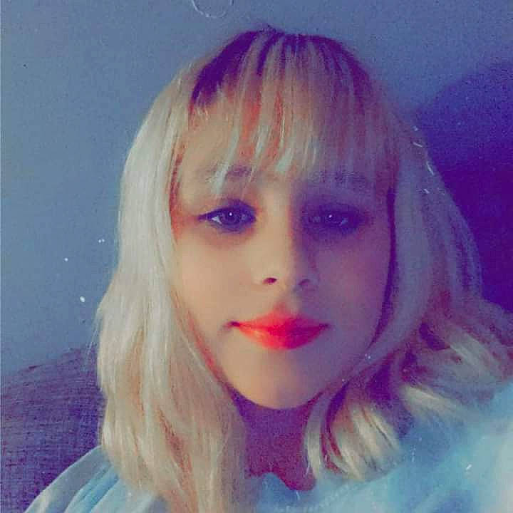 Audrianna joined the competition — help win amazing prizes! bangs, beauty, electric_blue, eyebrow, eyelash, hime_cut, iris, jaw, layered_hair, lip, lipstick, long_hair, magenta, makeover, paint, person, pink, purple, step_cutting, violet