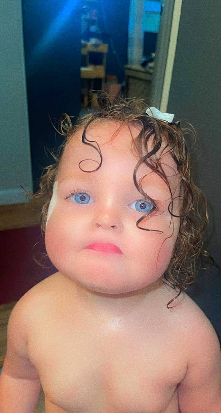 Kaiya Joslynn is registered to the contest to win money with this photo: arm, bathing, black_hair, cheek, chin, ear, eye, eyebrow, eyelash, forehead, headgear, human_body, iris, jaw, lip, mouth, neck, nose, person, shoulder