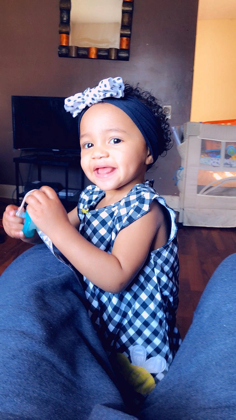 Khadija joined the competition — help win amazing prizes! child, child_model, hair_accessory, headband, headgear, person, smile, toddler