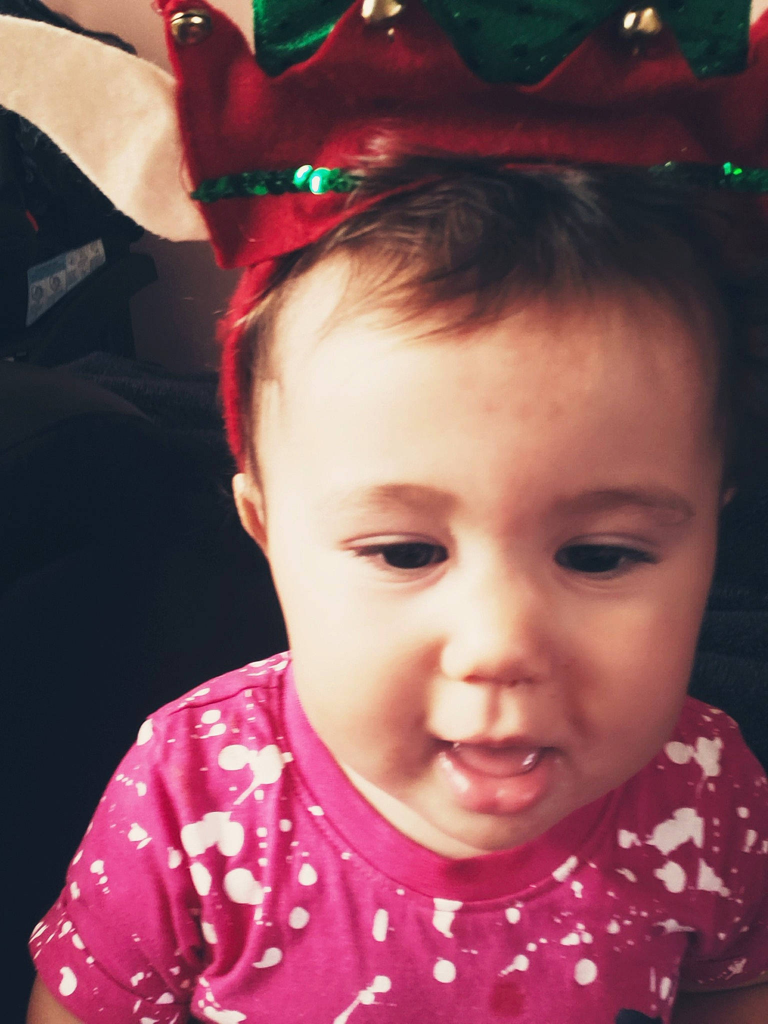 Alanna joined the competition — help win amazing prizes! baby, beauty, cheek, child, chin, cool, design, ear, eye, face, forehead, hair_accessory, head, lip, nose, person, pink, red, skin, smile