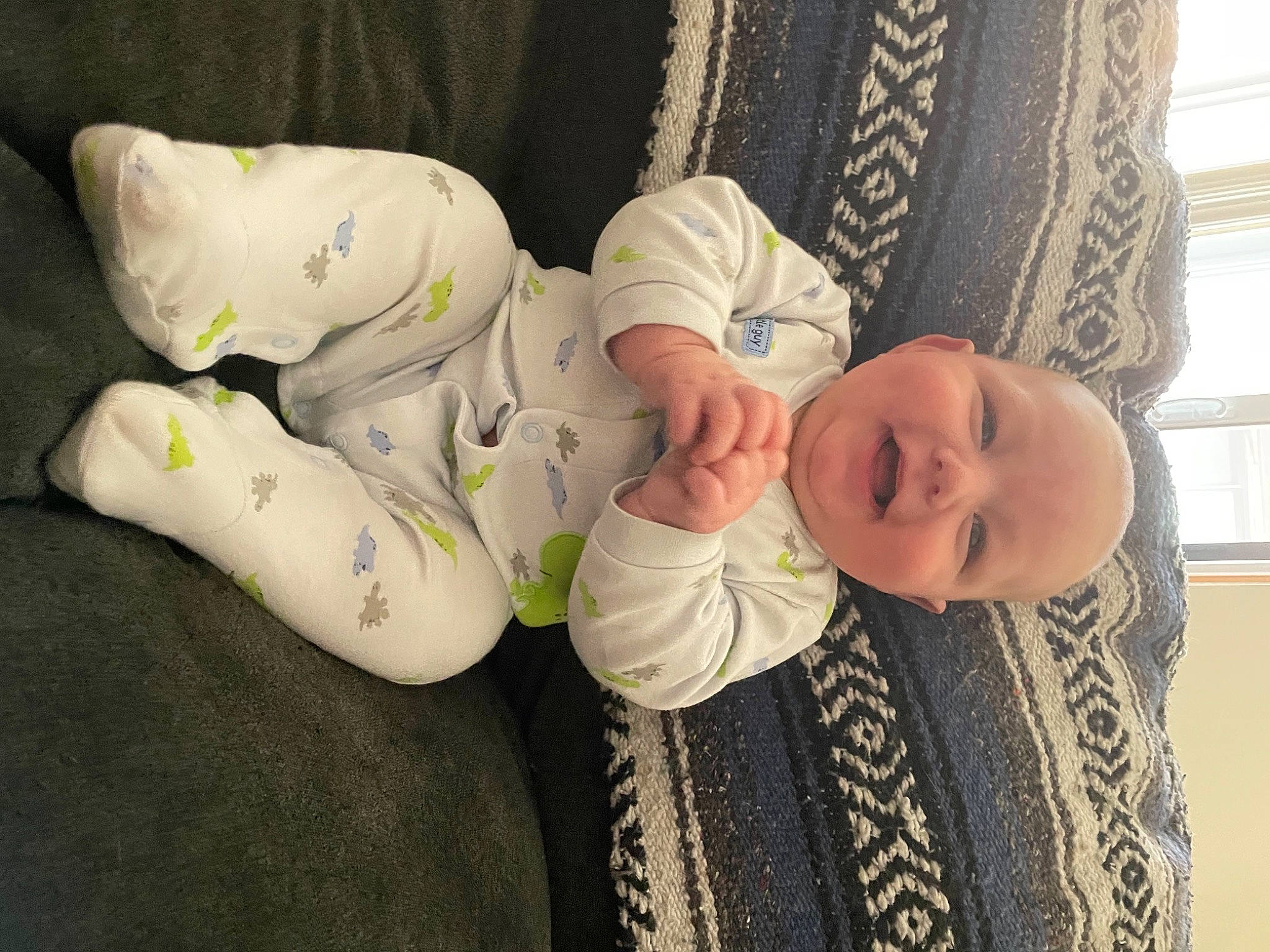 Tyler joined the competition — help win amazing prizes! abdomen, baby, baby_products, baby_sleeping, baby_toddler_clothing, cheek, child, comfort, finger, gesture, hand, human_body, human_leg, linens, pattern, person, skin, sleeve, smile, thumb