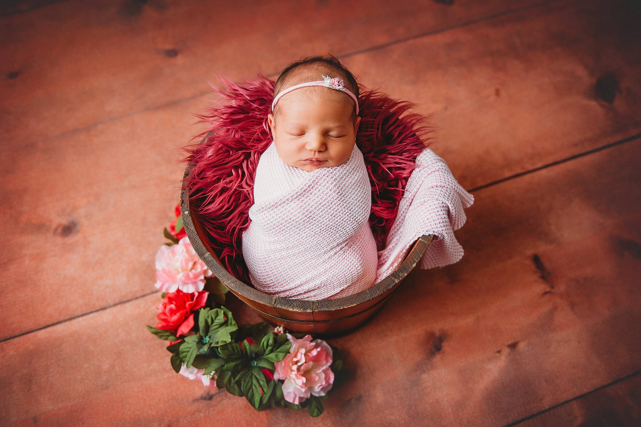 Olivia joined the competition — help win amazing prizes! baby, carmine, child, fashion_accessory, flash_photography, flooring, floral_design, flower, fur, grass, happy, magenta, peach, person, petal, plant, portrait_photography, sitting, toddler, tradition