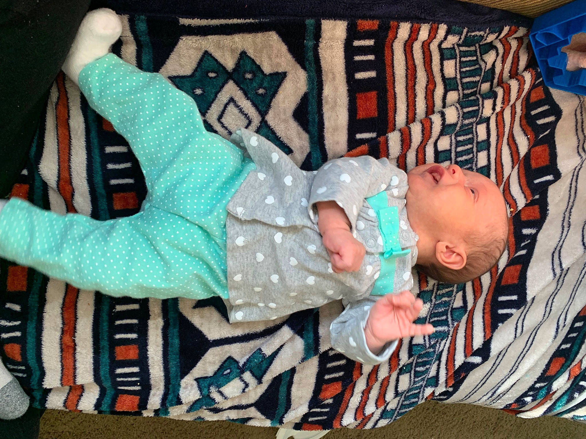 Abriella is registered to the contest to win money with this photo: arm, baby, baby_products, baby_safety, baby_toddler_clothing, beauty, child, clothing, comfort, cradle, fun, hand, infant_bed, linens, pattern, person, sleeve, textile, thigh, toddler