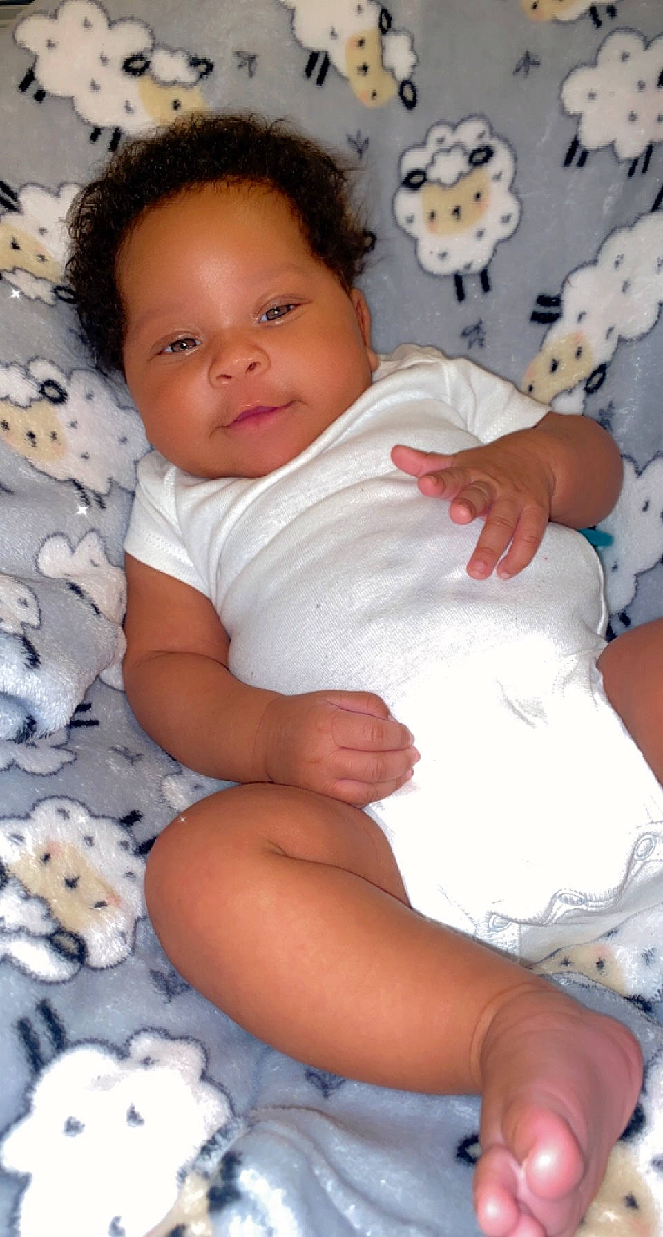 Majesty is registered to the contest to win money with this photo: baby, baby_toddler_clothing, cheek, chest, child, comfort, face, happy, human_body, human_leg, knee, pattern, person, skin, sleeve, stomach, textile, thigh, toddler, trunk