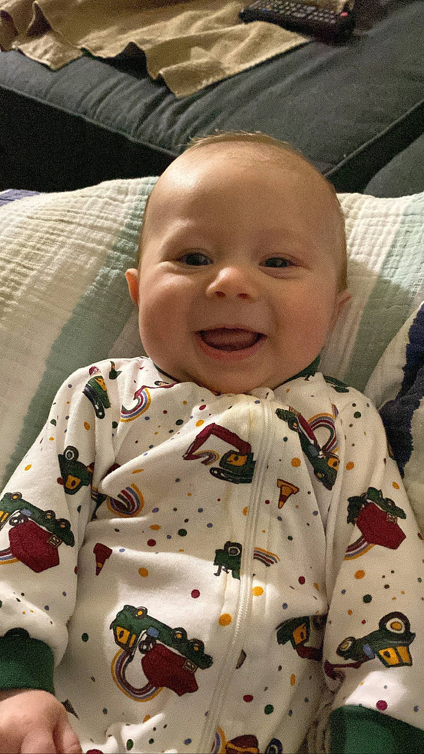 Bowen joined the competition — help win amazing prizes! baby, baby_products, baby_toddler_clothing, cheek, child, chin, comfort, eye, face, facial_expression, happy, head, linens, nose, person, skin, sleeve, smile, t_shirt, toddler