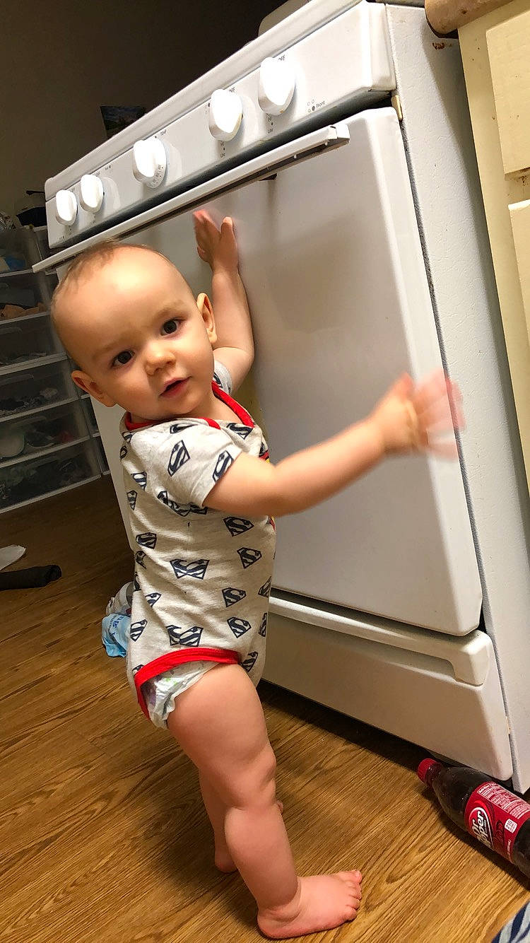 Benson is registered to the contest to win money with this photo: child, leg, person, play, standing, toddler