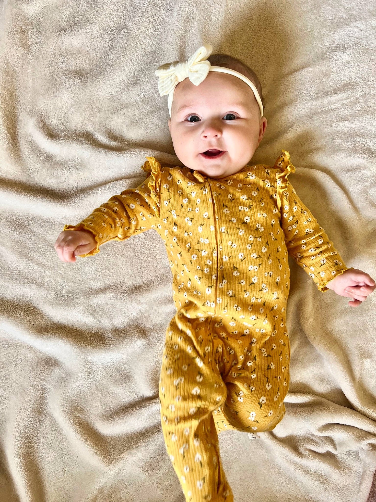 Nevada joined the competition — help win amazing prizes! baby, baby_toddler_clothing, child, collar, costume, fashion_accessory, fun, fur, happy, hat, linens, magenta, nightwear, outerwear, pattern, peach, person, sleeve, smile, toddler