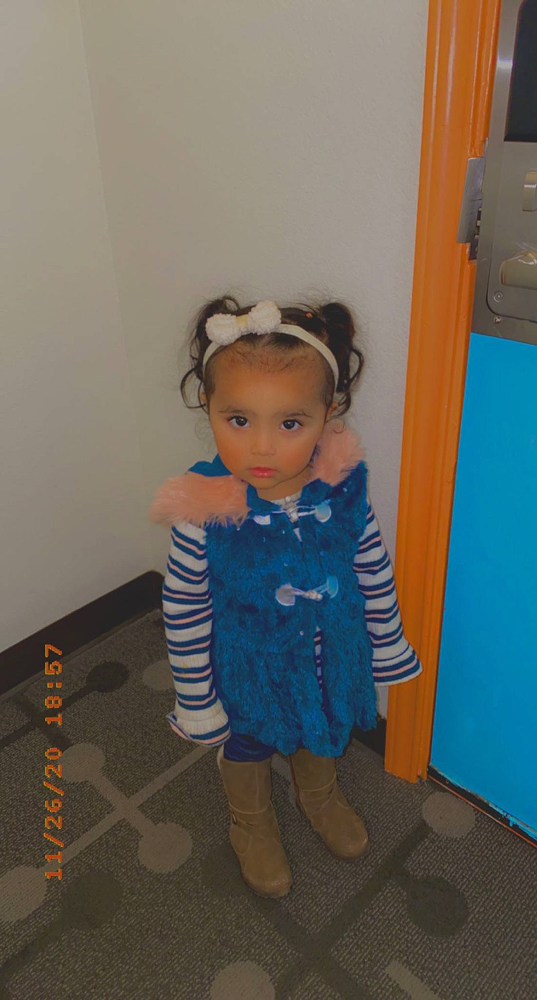 Mercy joined the competition — help win amazing prizes! baby_toddler_clothing, cheek, child, head, person, room, standing, toddler, toy