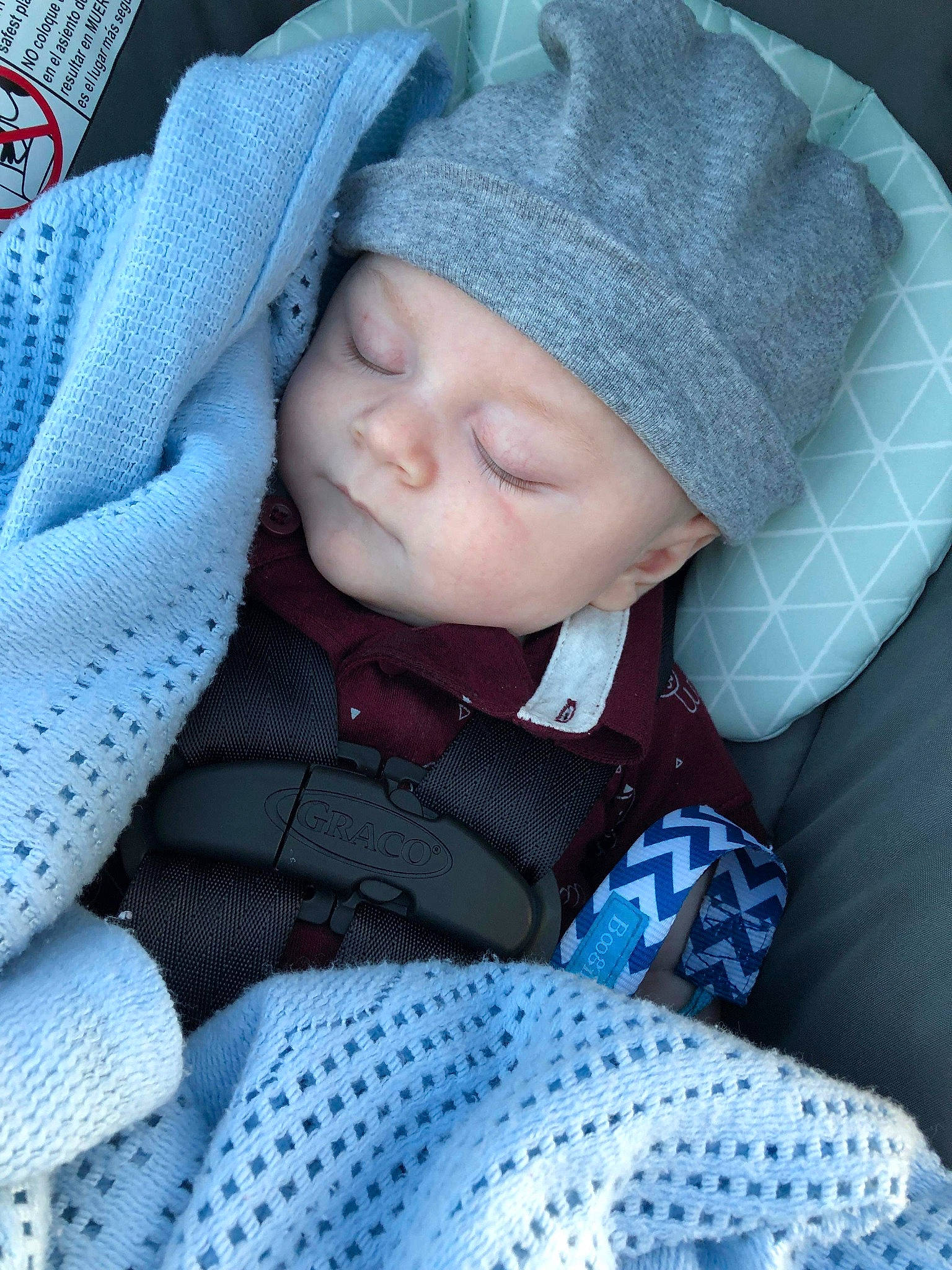 Marco joined the competition — help win amazing prizes! baby, baby_sleeping, bonnet, child, headgear, knit_cap, knitting, nap, person, sleep, textile, toddler, wool