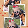 Drailee is registered to the contest to win money with this photo: bench, blanket, bracelet, casual_clothing, child, cute, daylight, fashion, girl, grass, happy, hoodie, jacket, jeans, outdoor, playful, portrait, red_bow, smiling, sunglasses