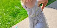 Drailee joined the competition — help win amazing prizes! child, smiling, dress, lace, outdoor, sidewalk, grass, sunlight, happy, person, young, blonde_hair, playful, summer, portrait, cute, fashion, footwear, nature, daylight