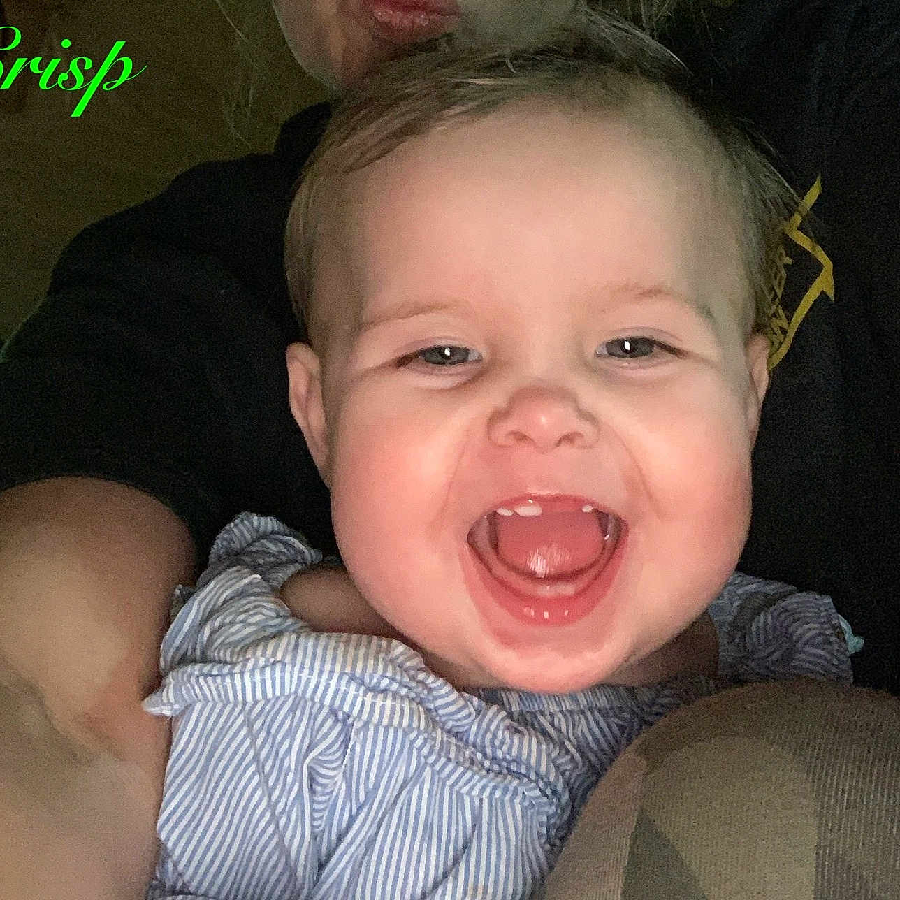 Cianna joined the competition — help win amazing prizes! baby, babylaughing, bodypart, computerhardware, cushion, electronics, face, happy, hardware, head, laughing, monitor, mouth, person, photography, portrait, screen, selfie, smile, teeth