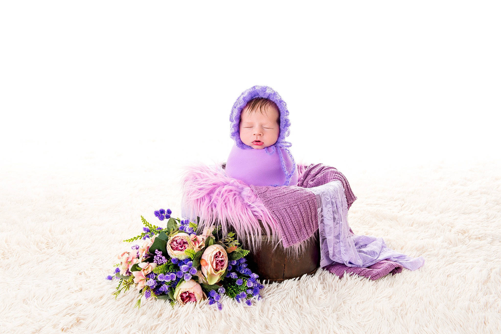 Carly participe au concours pour gagner de l'argent avec cette photo : baby, beanie, flash_photography, flower, flower_arranging, fun, grass, happy, hoodie, jacket, landscape, leisure, magenta, people_in_nature, person, petal, purple, recreation, sitting, toddler