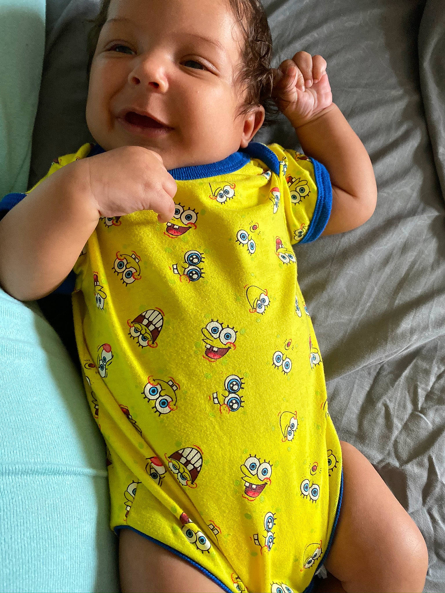 Tobias joined the competition — help win amazing prizes! baby, baby_toddler_clothing, child, clothing, neck, pattern, person, sleeve, toddler, yellow