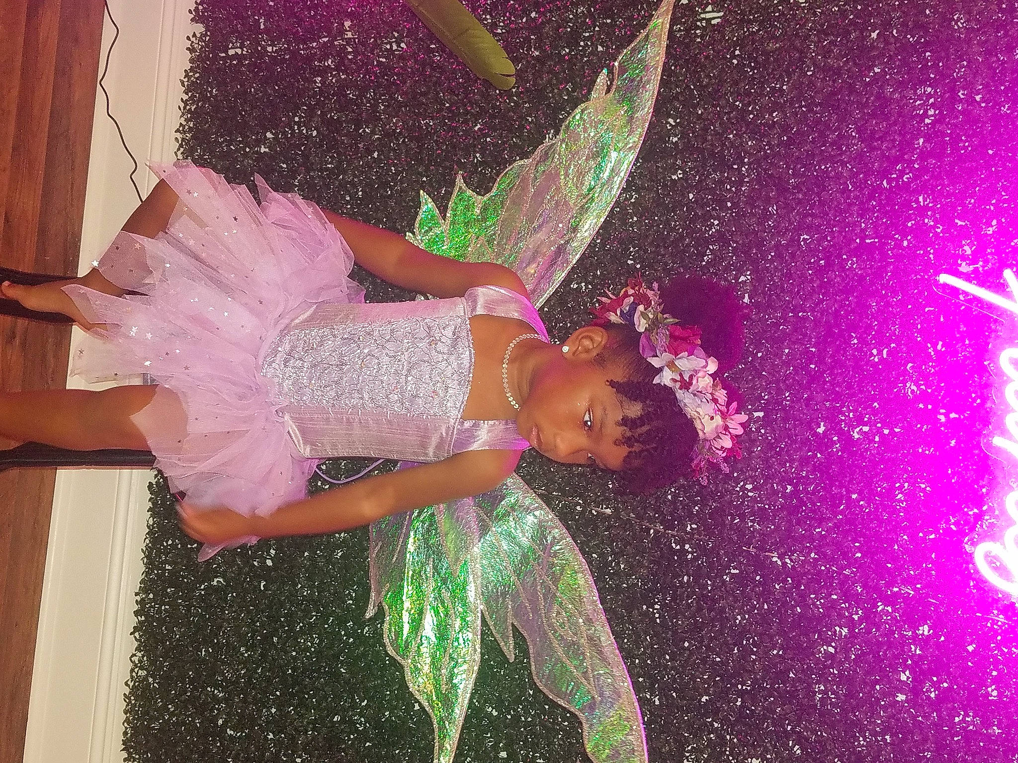 Nia joined the competition — help win amazing prizes! art, confetti, dance, dancer, entertainment, event, fashion_design, fictional_character, fun, graphics, magenta, performance, performance_art, performing_arts, person, pink, public_event, purple, tree, violet