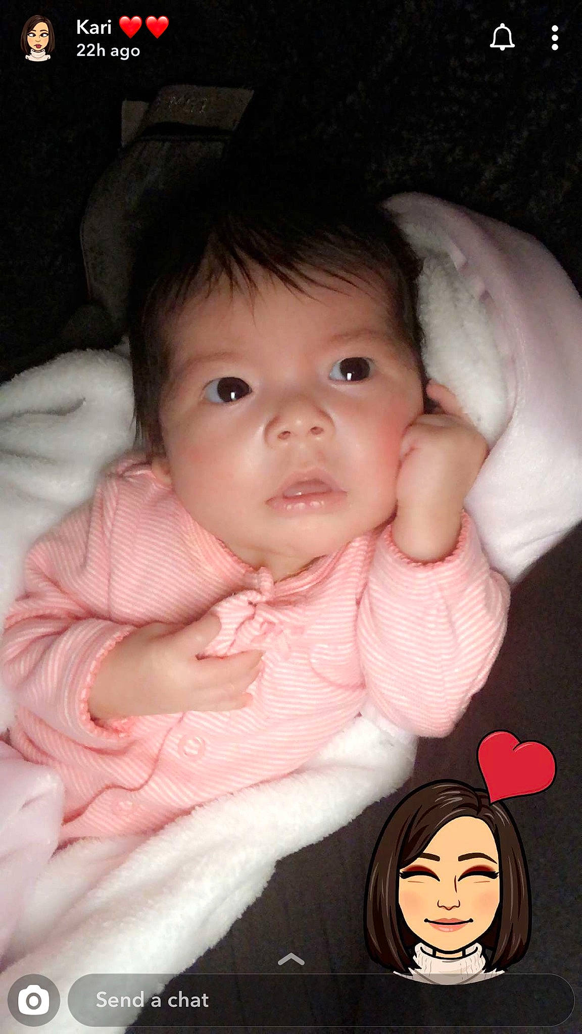 Adalyna joined the competition — help win amazing prizes! baby, beauty, black_hair, cheek, child, chin, eye, eyebrow, face, facial_expression, head, iris, joy, lip, mouth, nose, person, pink, skin, smile