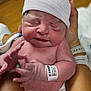 newborn, baby, infant, hospital, cap, wristband, hand, skin, person, holding, medical, birth, care, cute, fresh, tiny, human, newborn_skin, hospital_room, parent