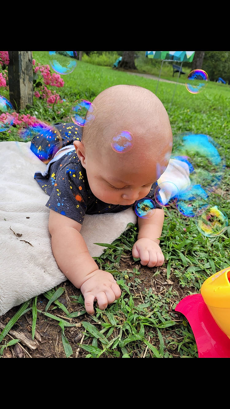 Keion joined the competition — help win amazing prizes! baby, baby_toddler_clothing, beauty, child, facial_expression, fun, grass, grass_family, happy, lawn, leaf, leisure, nature, people_in_nature, person, plant, play, recreation, summer, toddler