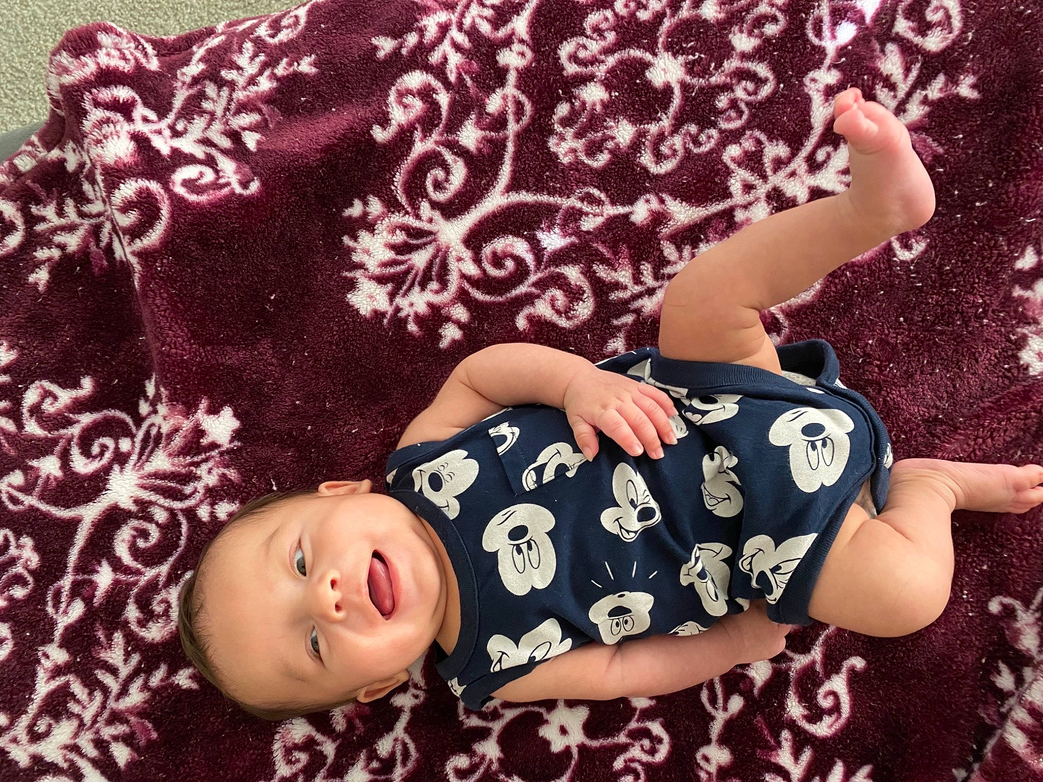 Matthias is registered to the contest to win money with this photo: baby_toddler_clothing, beauty, brown_hair, child, day_dress, design, doll, happy, human_leg, magenta, pattern, person, pink, purple, sleeve, textile, thigh, toddler, toy, violet