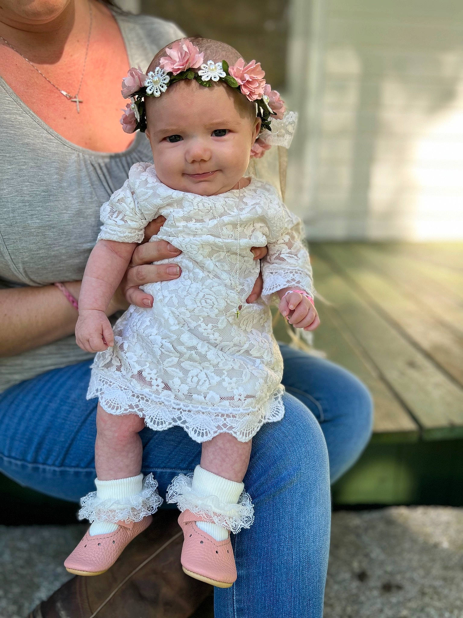 Jubilee joined the competition — help win amazing prizes! baby, baby_toddler_clothing, child, clothing, dress, embellishment, event, fun, happy, headband, headgear, headpiece, headwear, iris, jewellery, joy, necklace, people, person, pink