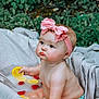 Alattica joined the competition — help win amazing prizes! baby, child, pink_bow, milk_bath, lemon_slices, strawberries, bath, skin, cute, outdoor, greenery, headband, sitting, water, fruit, infant, soft_light, pensive, portrait, natural
