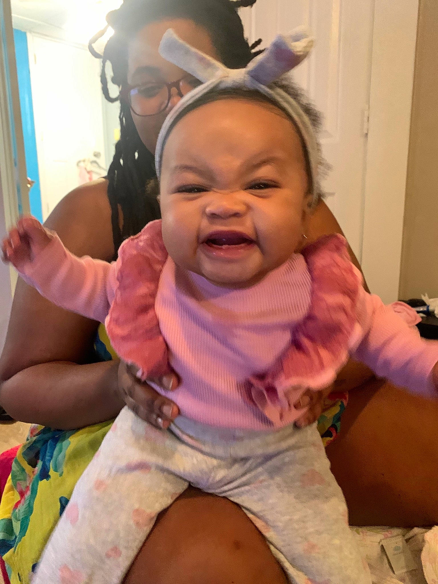 Phoenix joined the competition — help win amazing prizes! baby, baby_toddler_clothing, cheek, child, comfort, event, facial_expression, finger, fun, gesture, hairstyle, happy, headgear, mouth, person, pink, skin, smile, thigh, thumb